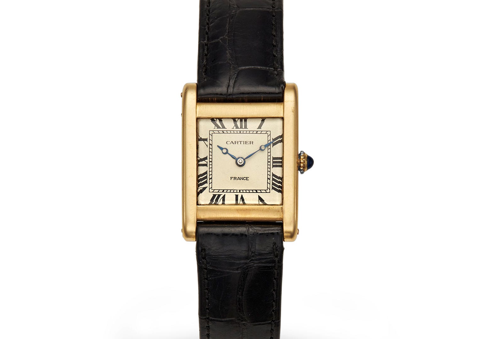 A Cartier Tank gets an unfortunate soaking in the movie. Image: Bonhams