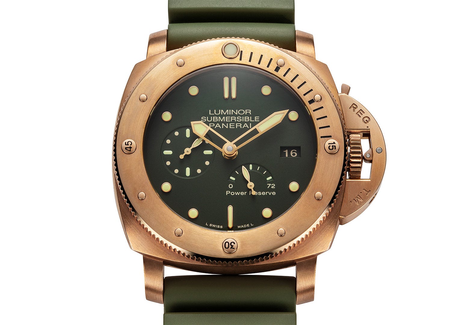 Panerai's Luminor substance is self-lumintaing and brighter than its radioactive predecessor: the Radiomir substance