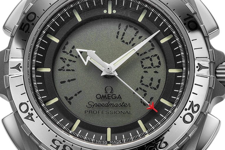 The full size ana-digi display makes this the least traditional watch here