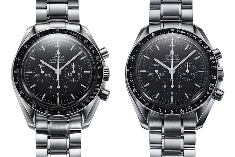Two Omega Speedmasters, but which one is better?